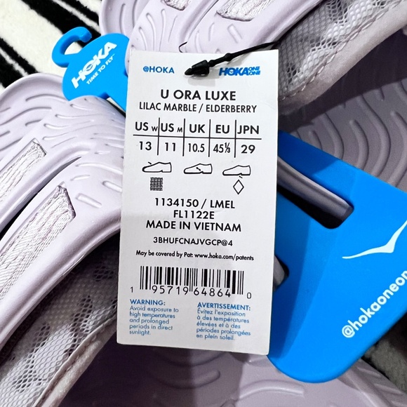 Hoka Ora Luxe Recovery Slides - LILAC MARBLE / ELDERBERRY - Picture 7 of 7